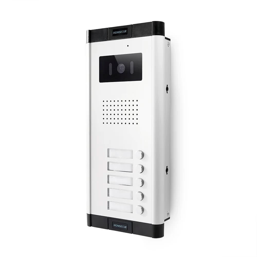 Telecamera da Esterno 700TVL 520C-5 a Incasso XC061-5 per Videocitofono a 4 Fili, Sicurezza Domestica per 4 Appartamenti