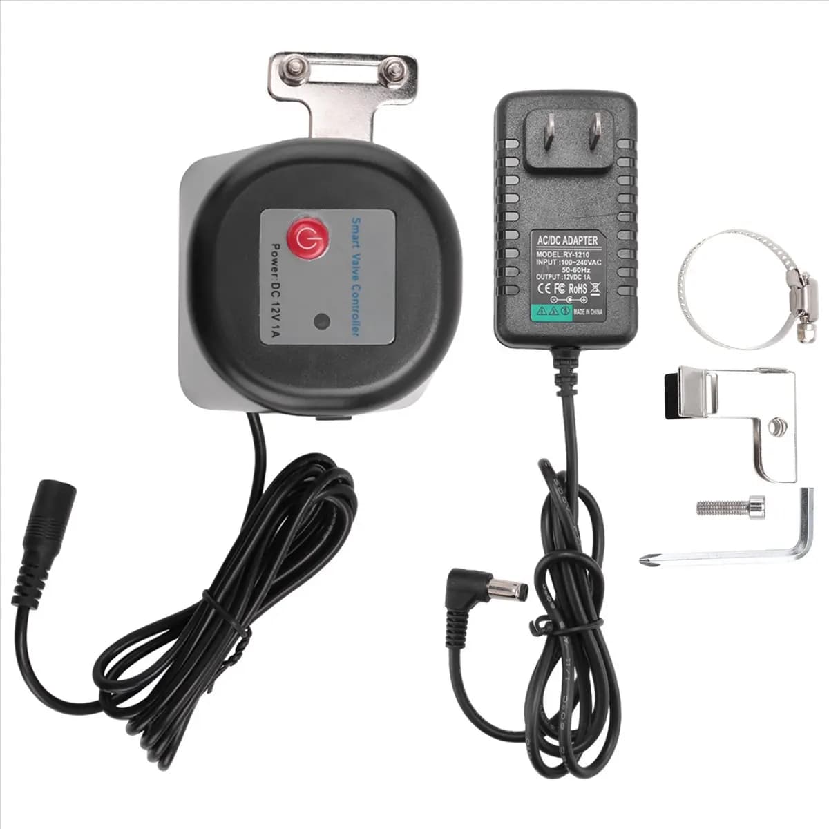 NUOVO! Valvola Intelligente Tuya Zigbee 3.0 per Acqua e Gas, Interruttore Meccanico, Controllo Bluetooth (Spina USA)