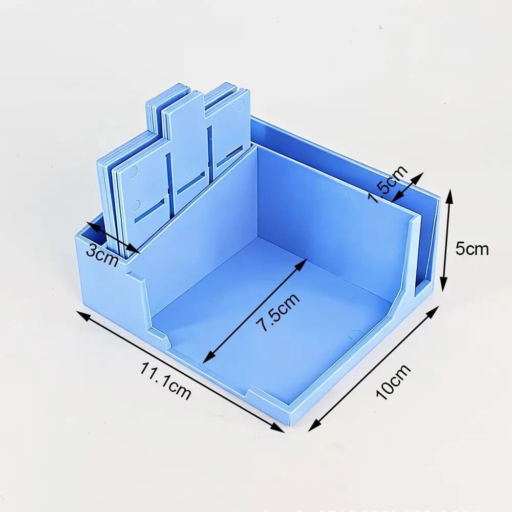Sticky Note Storage Tools Sticky Note Holder Set Line Drawing Template Dispenser Sticky Pads Base with Five Templates