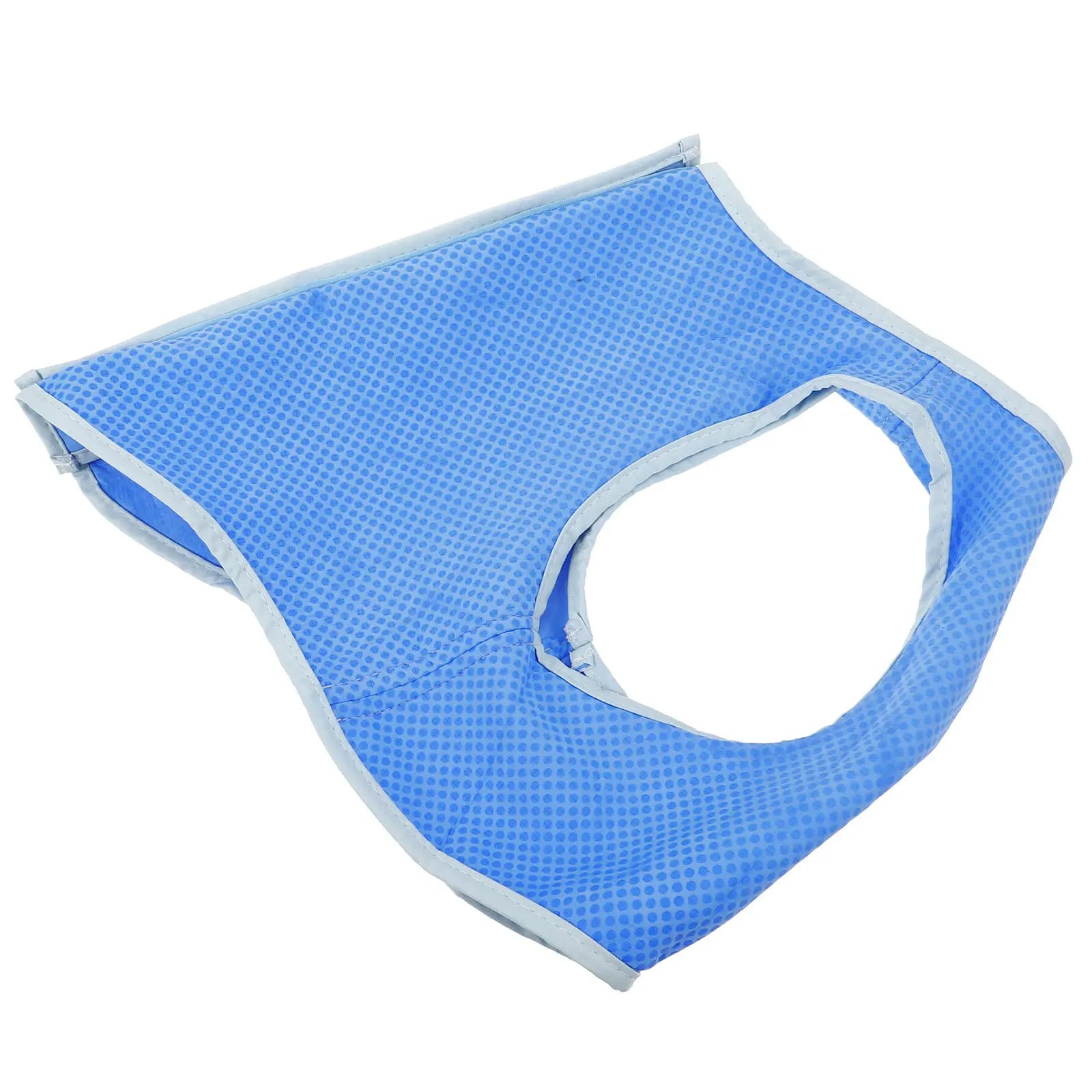 Gilet rinfrescante per cani, pettorina in rete rinfrescante per animali domestici, super assorbente, traspirante, lavabile, leggero, confortevole, blu