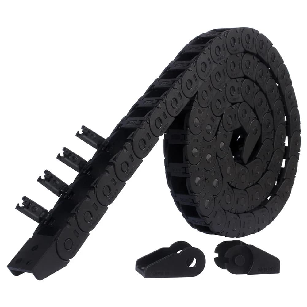 4 paia di connettori per catene portacavi in nylon, giunti a scatto per portacavi a ponte, per stampanti 3D e parti di macchine utensili CNC