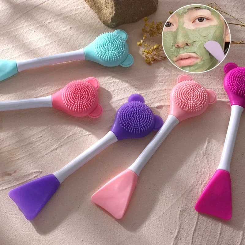 1-8pcs Face Brush Set Silicone Facial Mask Applicator Double-head Lotion Spatula Blackhead Face Lip Exfoliator Skin Care Tools