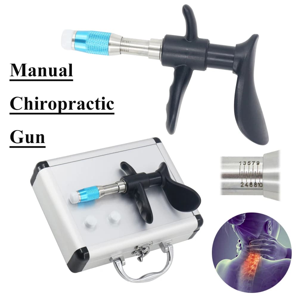 Manual Tools for Chiropractics, Cervical Correction Gun at 10 Levels for Muscular Massage and Physiotherapy