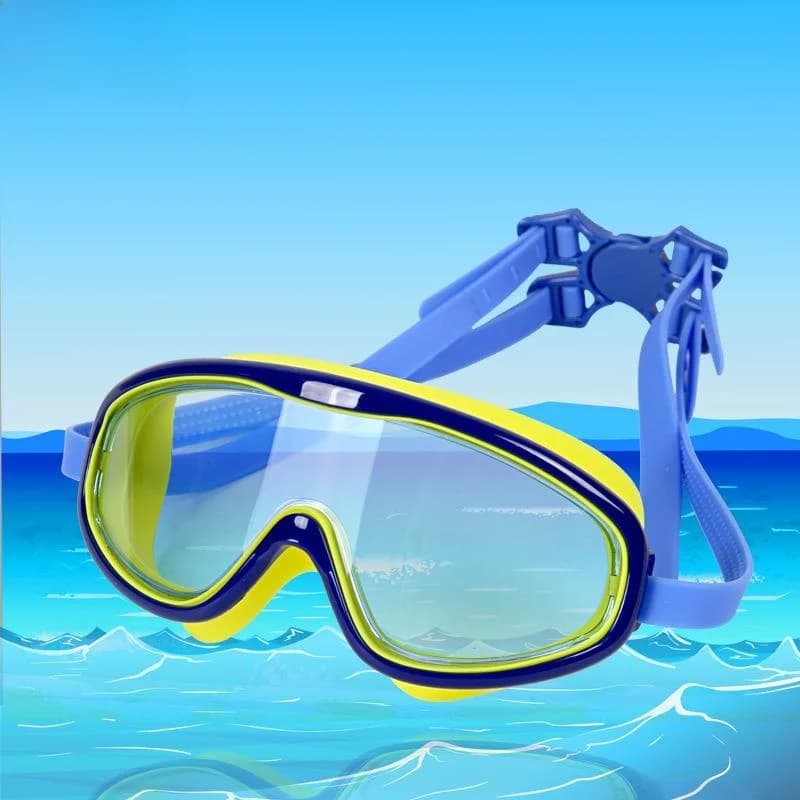 High Definition Swimwear for Men and Women, Diving Glasses with Large Montature, Waterproof, Anti-snatching, Clear Vision