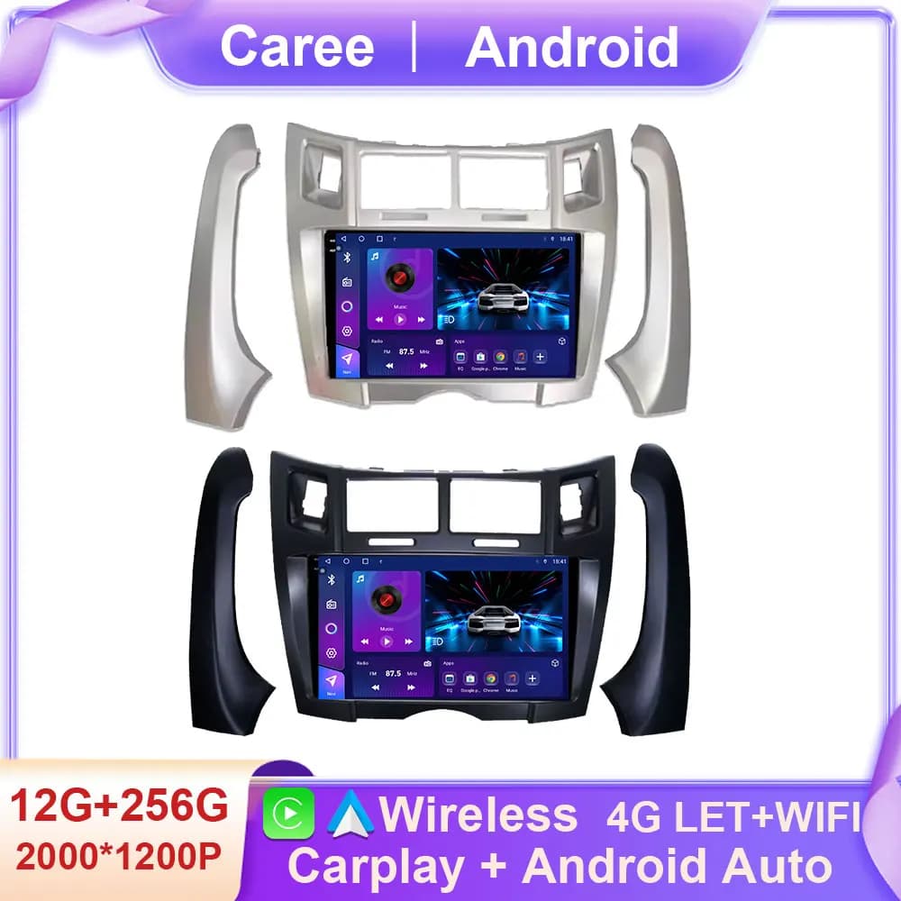 Android Auto For Toyota Yaris Vizi 2005 2006 2007 - 2012 Car Multimedia Player Radio XP90 Carplay AutoRadio GPS Navigation QLED