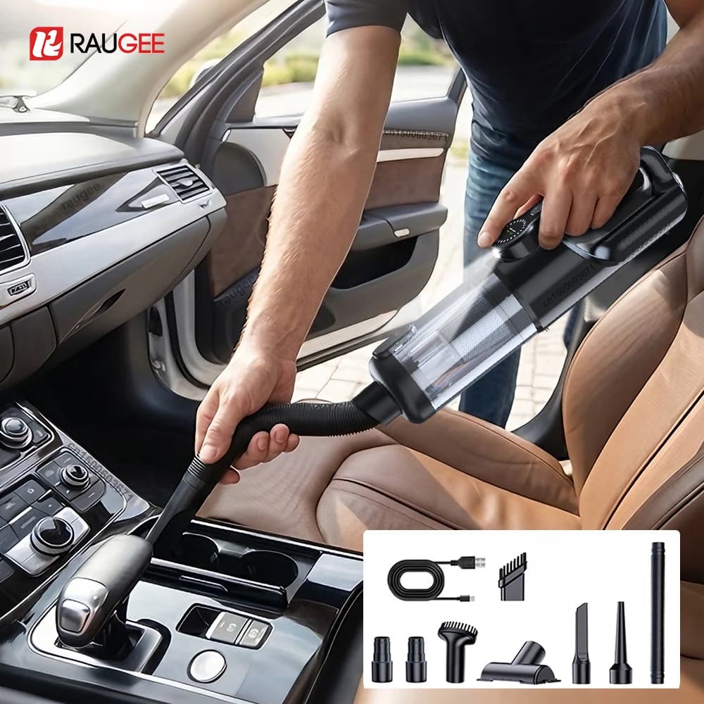 Car Vacuum Cleaner Handheld Wireless Portable Vacuum Cleaner One Button Dust Dump Powerful Suction Vacuum Cleaner for Car Home