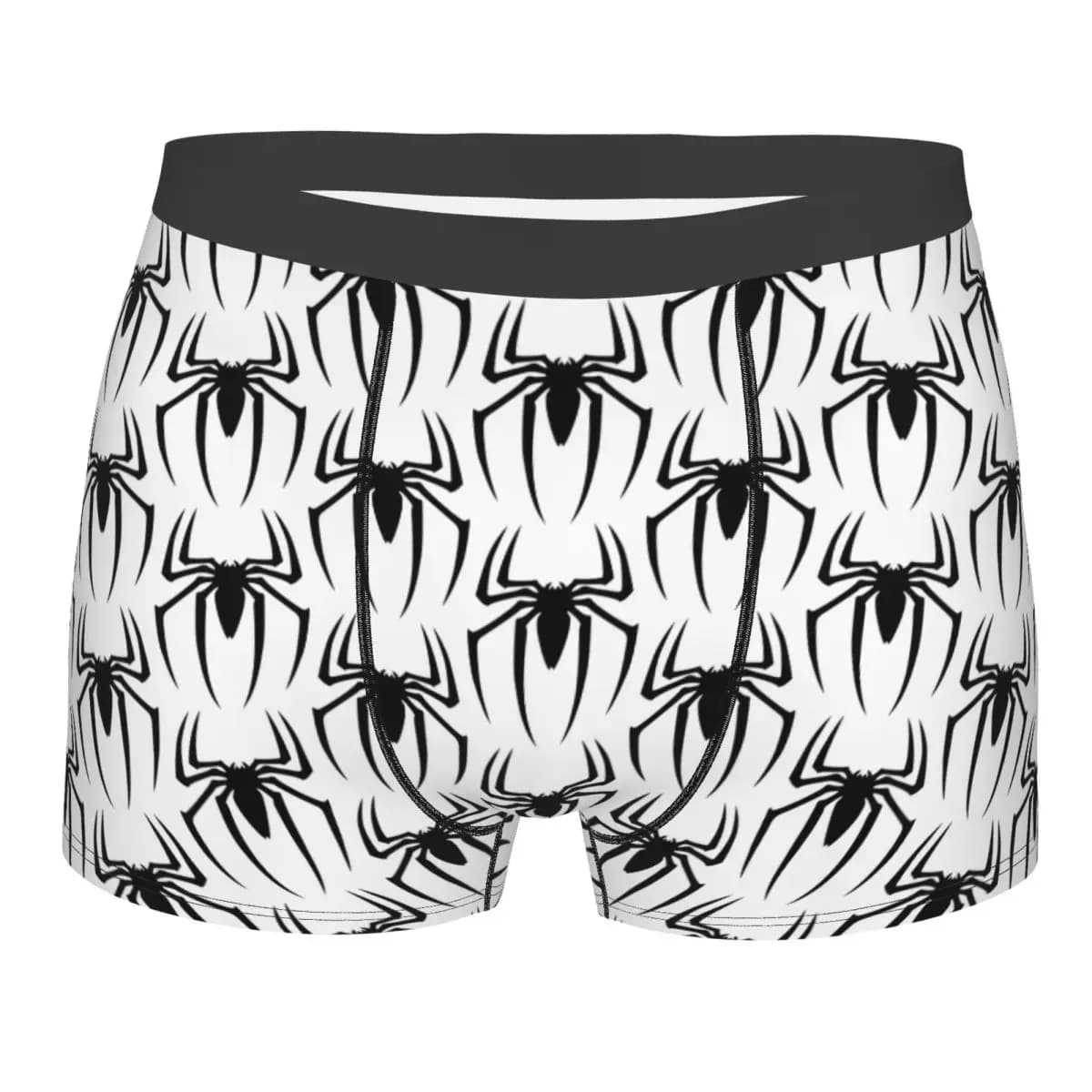 Boxer Personalizzati Moda Spider-Man, Mutande da Uomo Elasticizzate con Stampa Supereroe