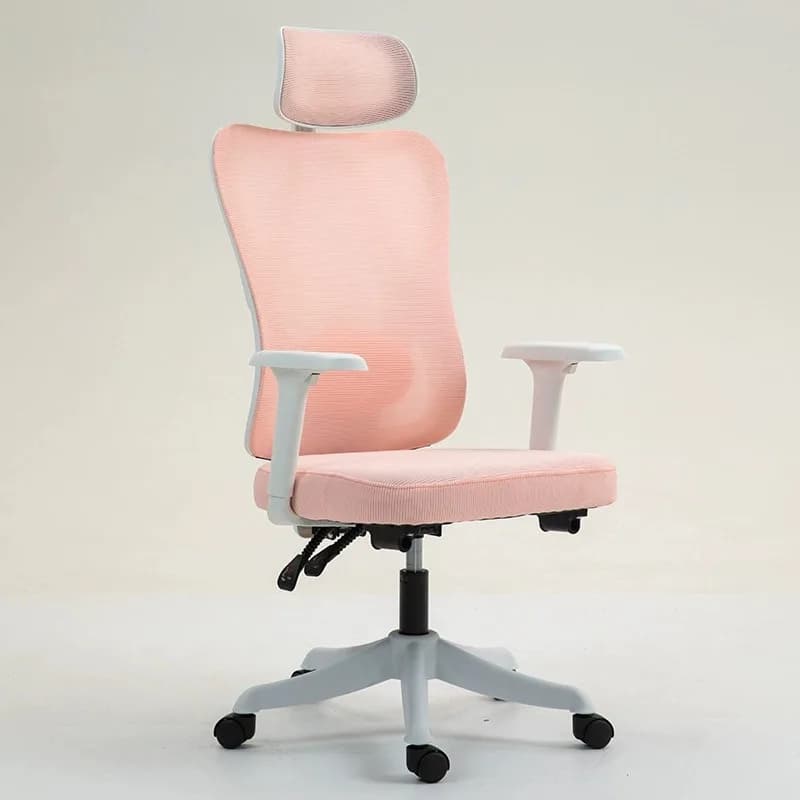 Sedia girevole con poggiatesta 3D, comodo cuscino in spugna, sedia sportiva elettronica, ufficio moderno, lavoro ergonomico in rete regolabile