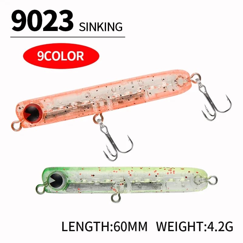 Artificial 6cm Matita Shaped bait, 4.8g, Lento Floating, Wobbler 60 Micro for Trolling, Jerkbait, Swimbait, Fishing Supplies