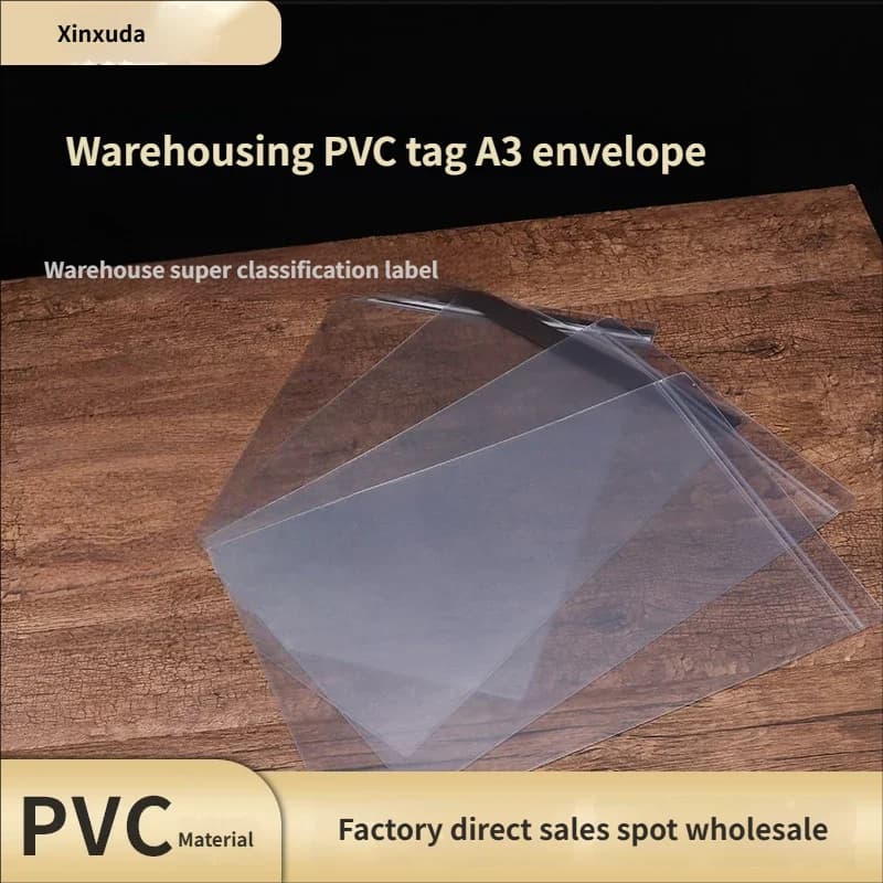 Etichette PVC A3 da appendere, etichette prezzi per magazzino, buste porta documenti, cartelloni informativi, porta avvisi, porta annunci