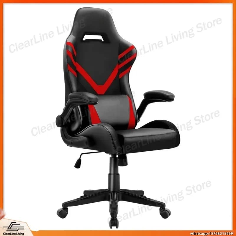 Ergonomic Gaming Chair with Lumbar Support Adjustable Height Racing Style Computer Office Desk Swivel Chair for Gamers and