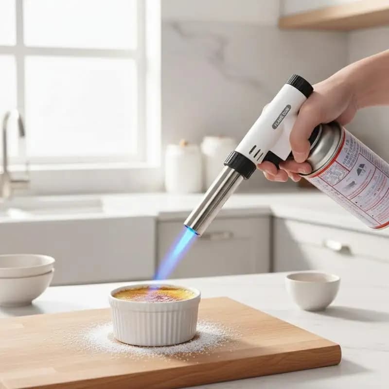 Camping Baking Barbecue Gas Torch Head Welding Fire Maker Butane Burner Flame Metal Flame WeldingTorch Heating