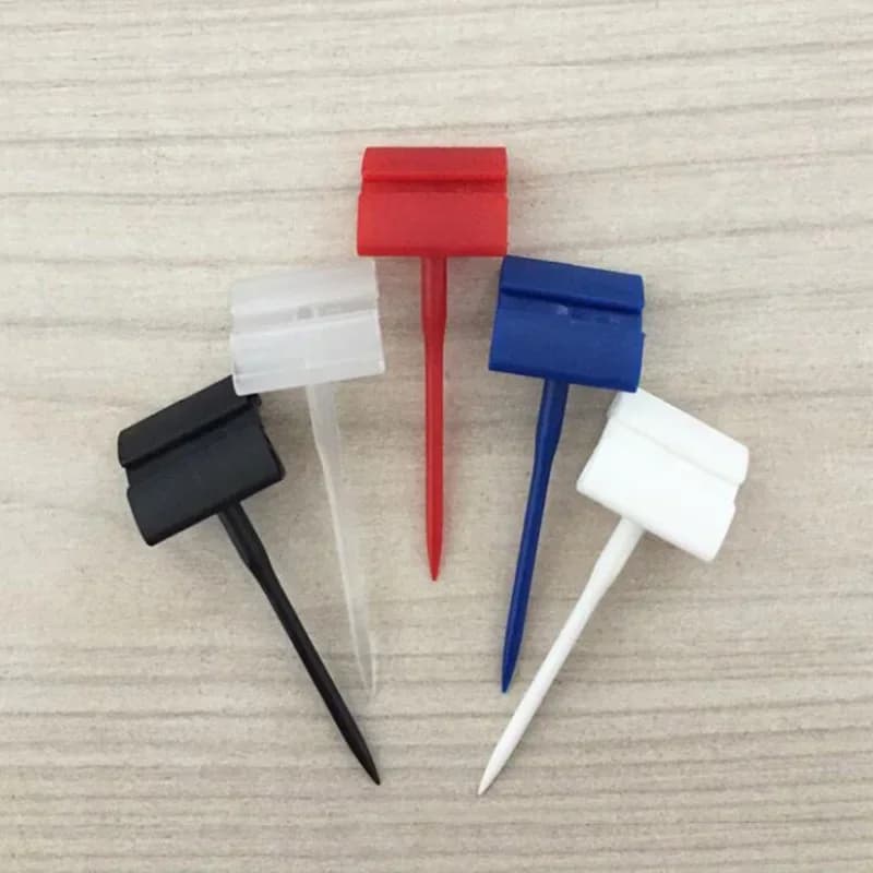 100 pz Plastica Prezzi Aghi Carta Spike Prezzo Tag Titolare Etichetta Display Cibo Torta Pane Panetteria Biglietto Deli Spilli