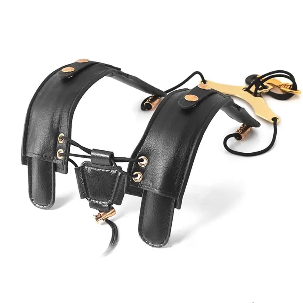 PU Leather Sax Neck Lanyard Universal Musical Instrument Accessories Sax Shoulder Strap Adjustable Saxophone Harness