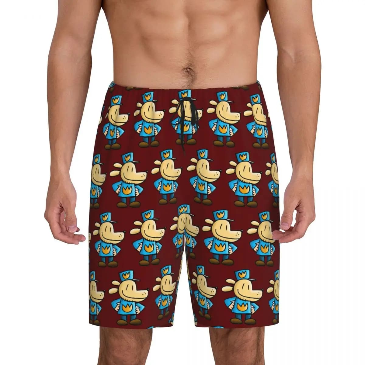 Custom Dogman Short Pajama Pants Men Sleepwear Sleep Lounge Bottom Shorts Sleeping Pants