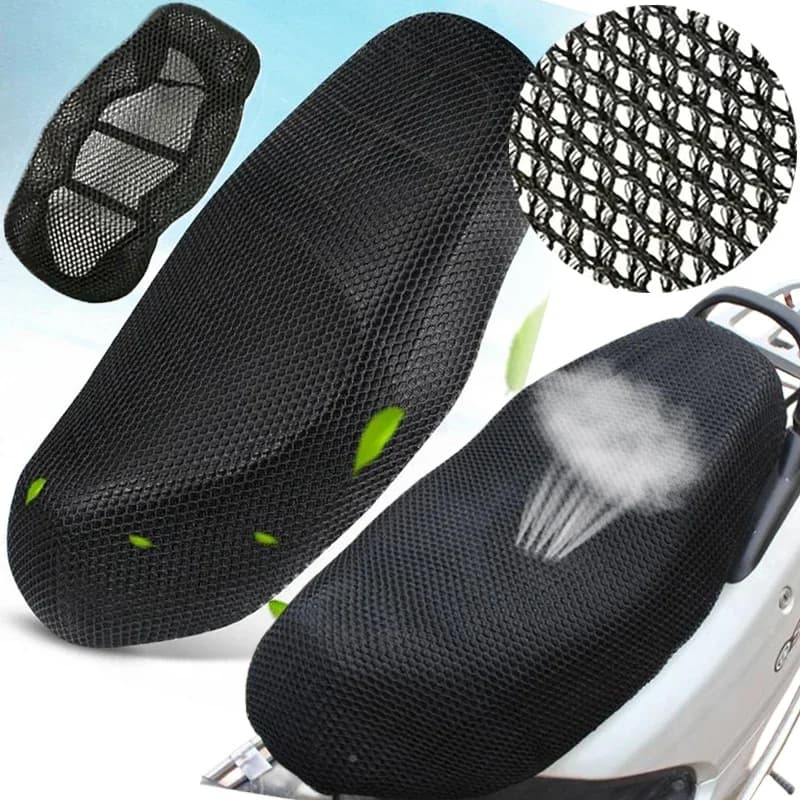 Accessori moto cuscino moto coprisedile 3D Mesh Protectorl cuscino antiscivolo rete in rete antiscivolo coprisedile in rete