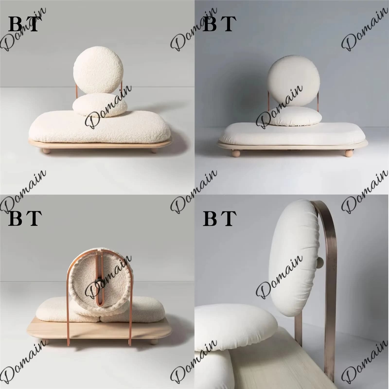 Nordic Minimalist Solid Wood Lounge Chair Tatami Meditation Cushion Floor Seat for Yoga Relaxation Modern Light Luxury