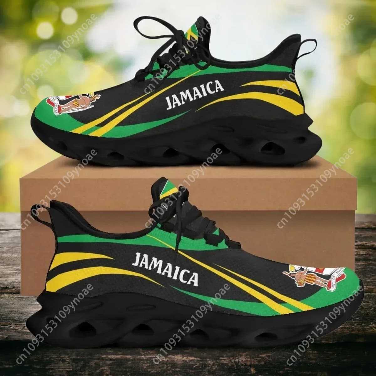Giamaica Bandiera Scarpe per Gli Uomini 2023 Lama Da Corsa Casual Sneaker Calzature Traspiranti Design Personalizzato Trainer Maschile Zapatos Para Hombres