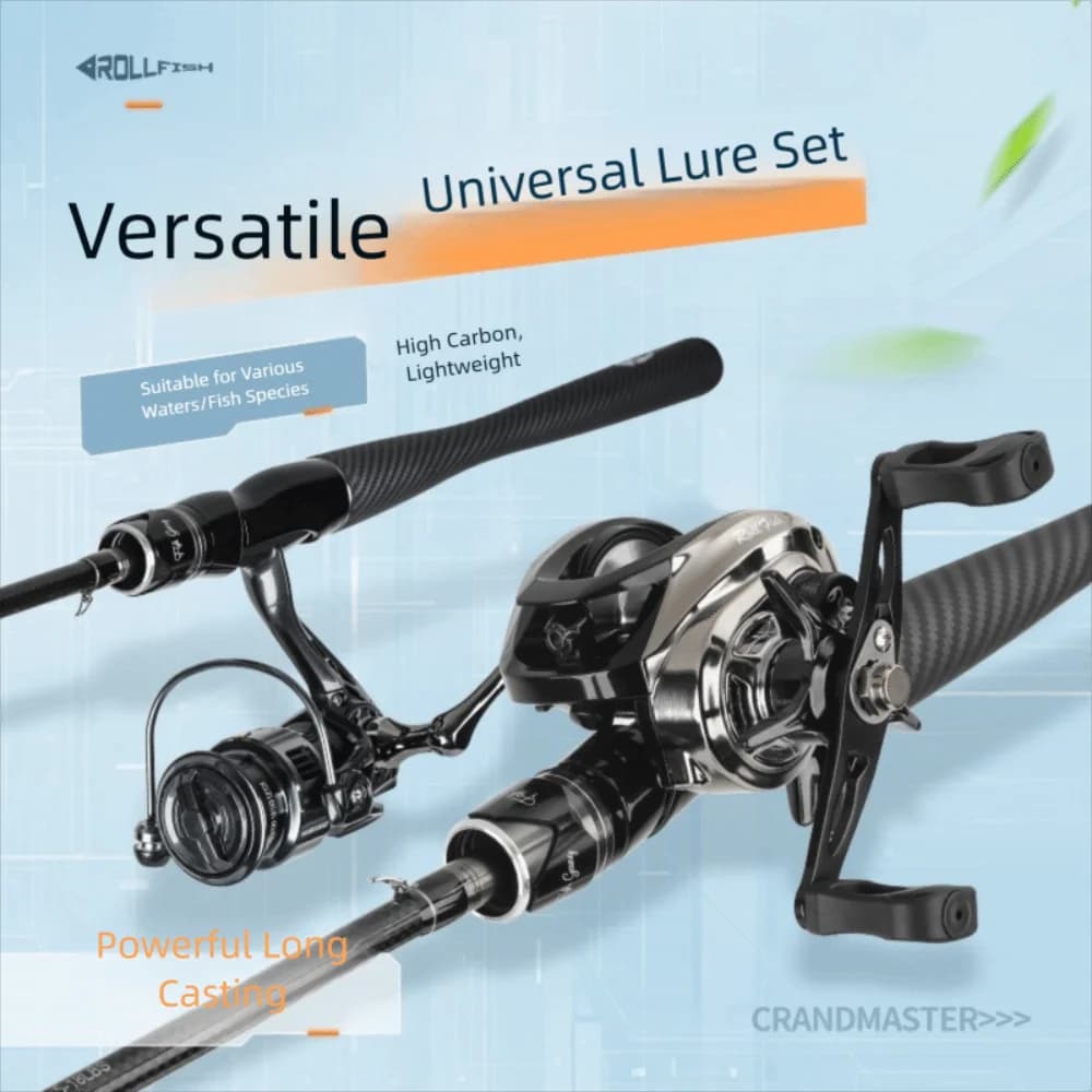 Attrezzi da pesca Canna da pesca in carbonio 30T 2 sezioni Lunghezza 1,8 m Canna da lancio Pesca con esca M Power Canna da spinning Pesca con esca