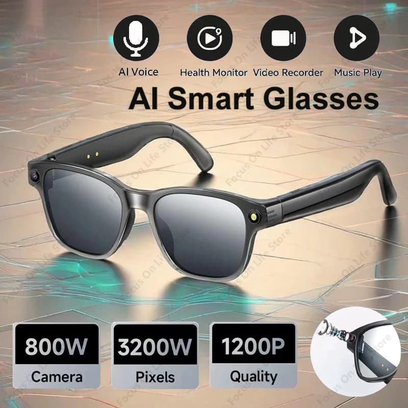 XIAOMI AI Smart Glasses 8 million cameras Bluetooth sunglasses Resume audio calls Video Music player Multifunctional smart glasses
