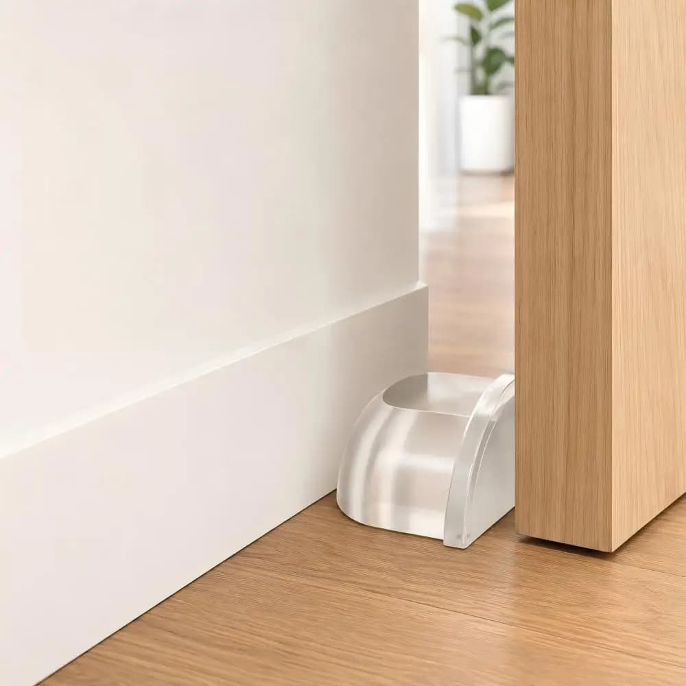 1-8 Pezzi Paracolpi Trasparente in Silicone per Porta, Protezione Murale, Ammortizzatore Autoadesivo per Maniglia, Cuscinetto in Gomma