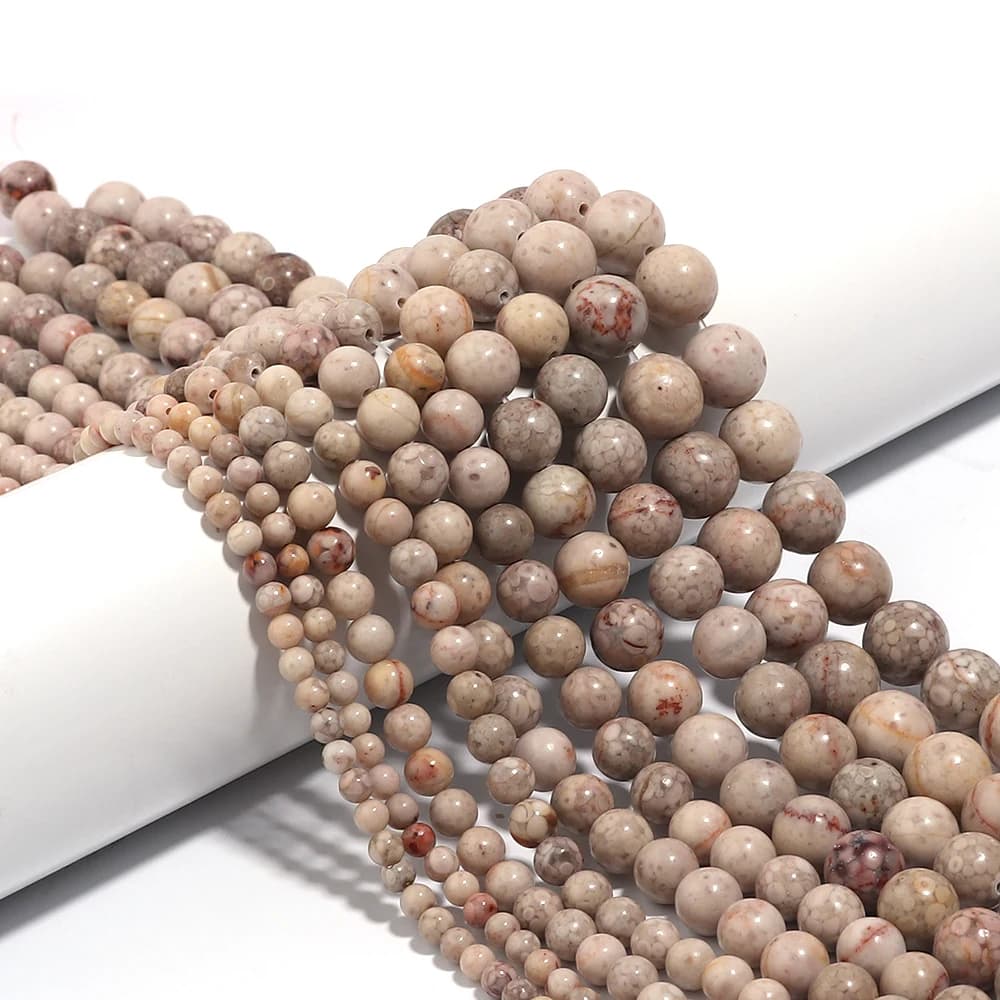 1 filo di perline di pietra naturale Maifan 4 6 8 10 12mm perline sparse rotonde per artigianato creazione di gioielli collana fai da te bracciali accessori