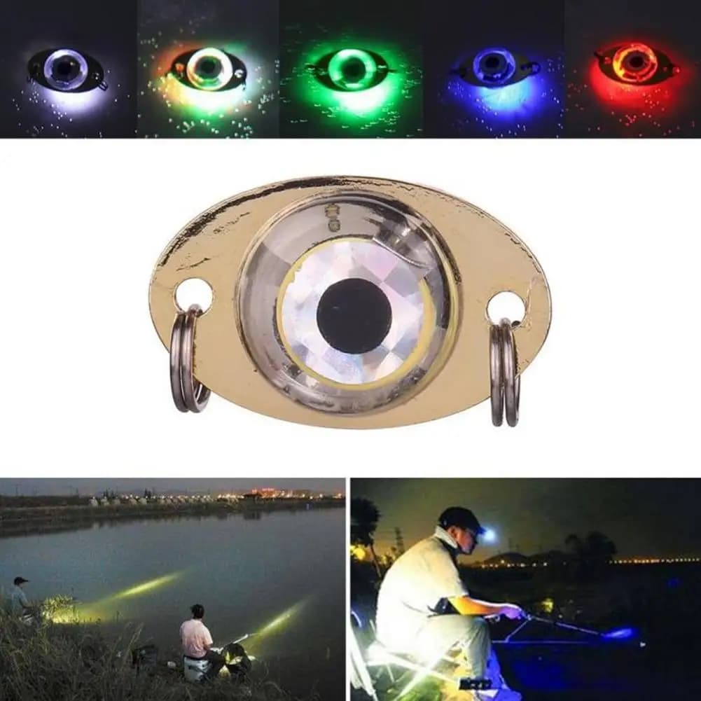 Lampada da pesca subacquea per raccolta di pesci, lampada da gruppo, bagliore notturno, esca profonda, pesca elettrica, LED che attira la pesca, mini flash a LED