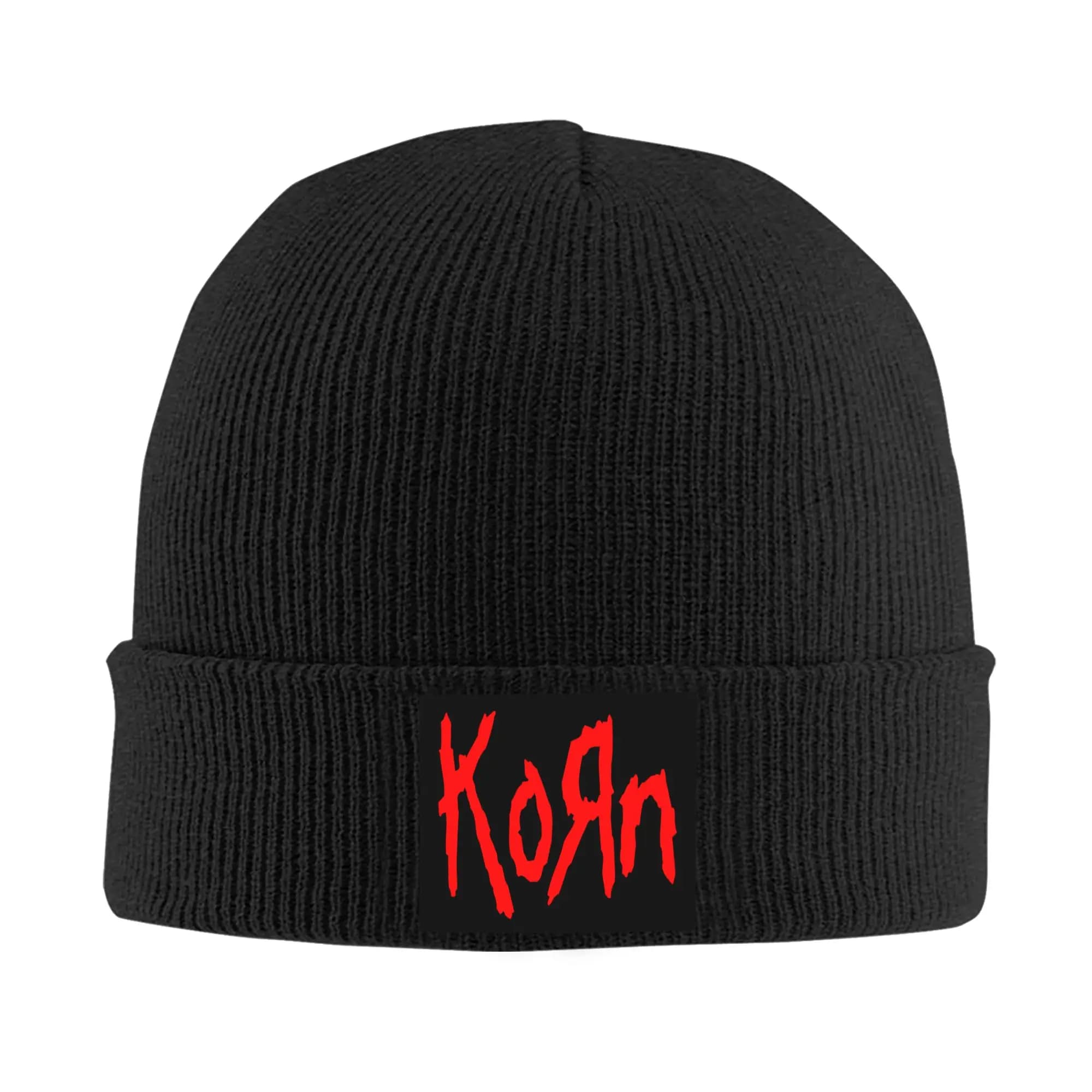 Korns Symbol Knitted Caps for Women Men Beanies Winter Hats Acrylic Warm Caps