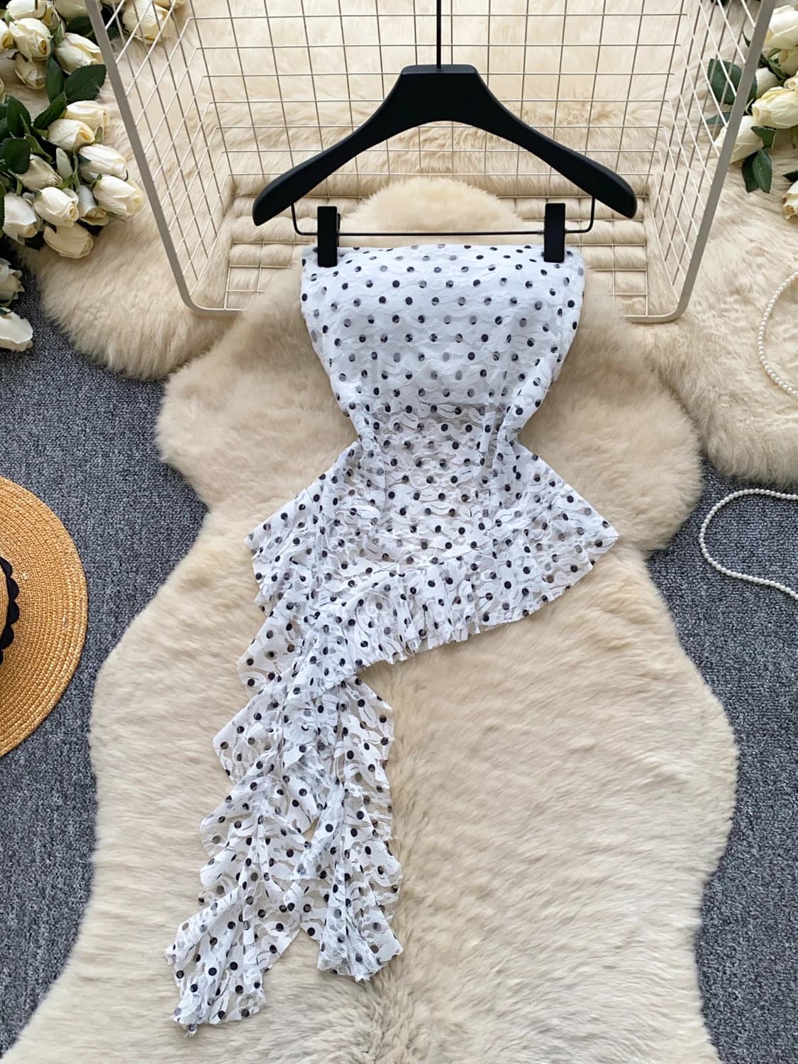 Sexy Lace Halter Neck Crop Top Women's Slim Fit Summer Vacation Striped Belted Versatile Commute Top Polyester Fiber