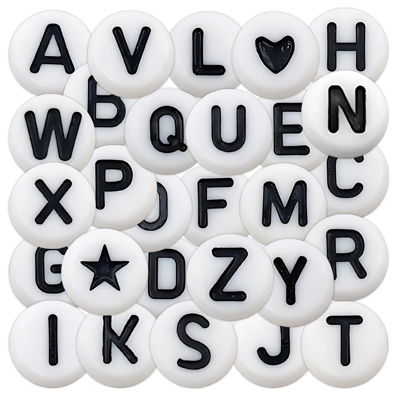 126 Pezzi Adesivi con Lettere dell'Alfabeto, Etichette Rotonde Autoadesive per Scrapbooking, Artigianato, Fai-da-Te, Diari e Quaderni