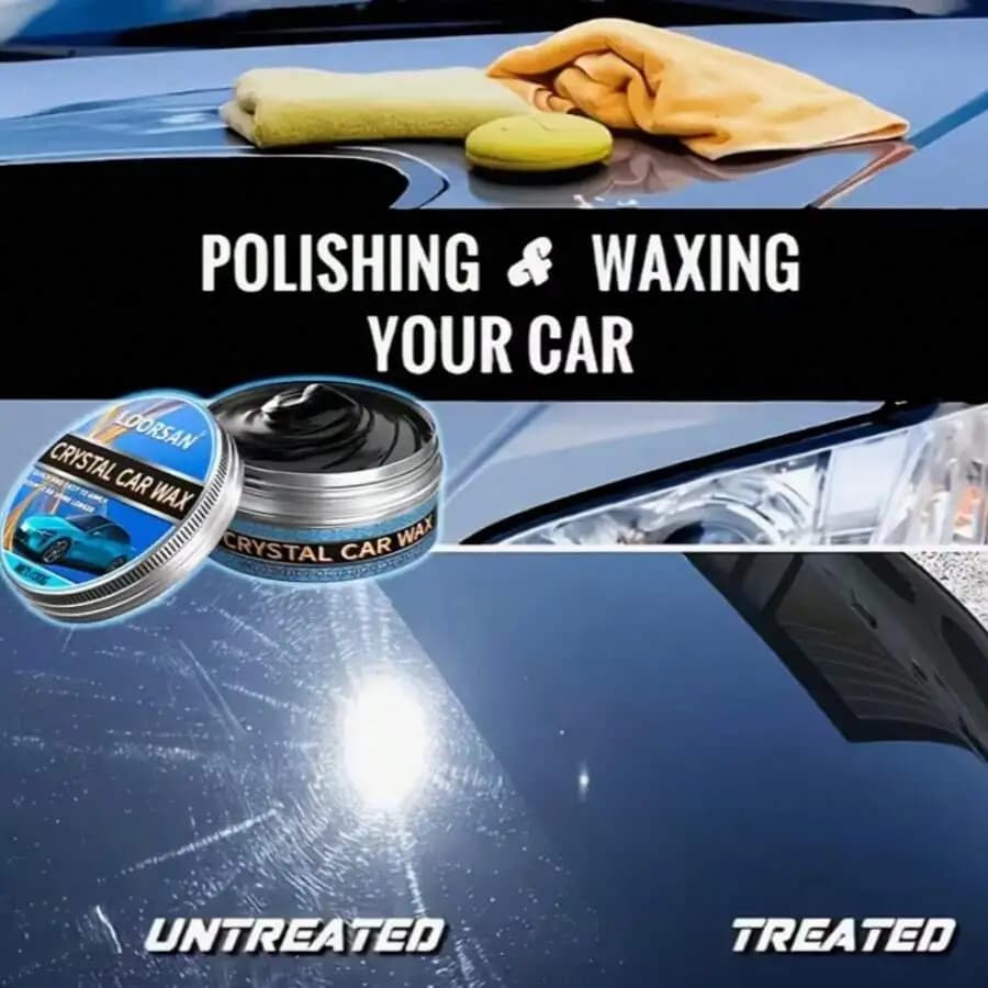 Black Car Wax 100g Deep Gloss Scratch Removal Crystal Plating Waterproof Long Lasting Paint Protection