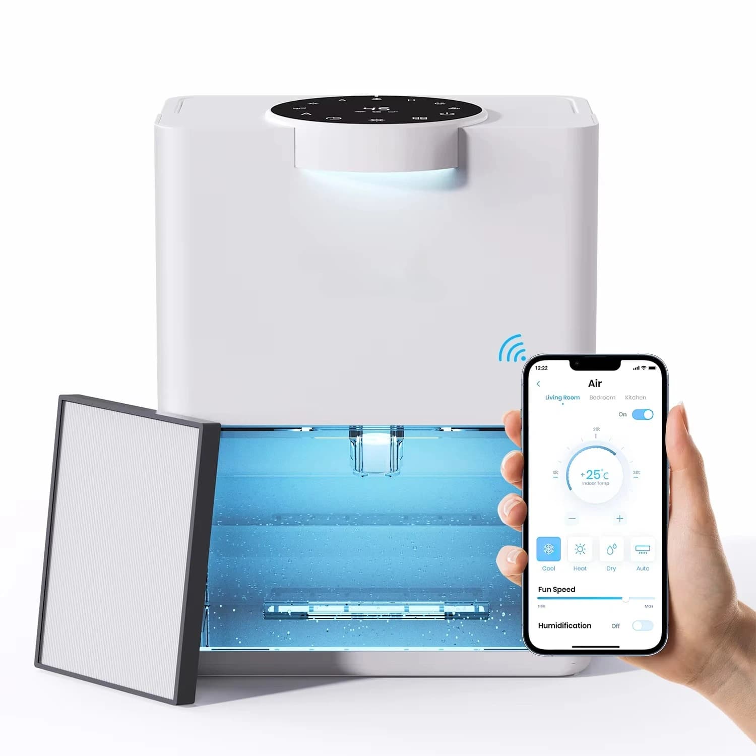 Prodotti di tendenza Nuovi arrivi Armadio interno Essiccazione dell'aria Peltier Lavabile 3 in 1 Activ Filtro Hepa al carbone Deumidificatore domestico