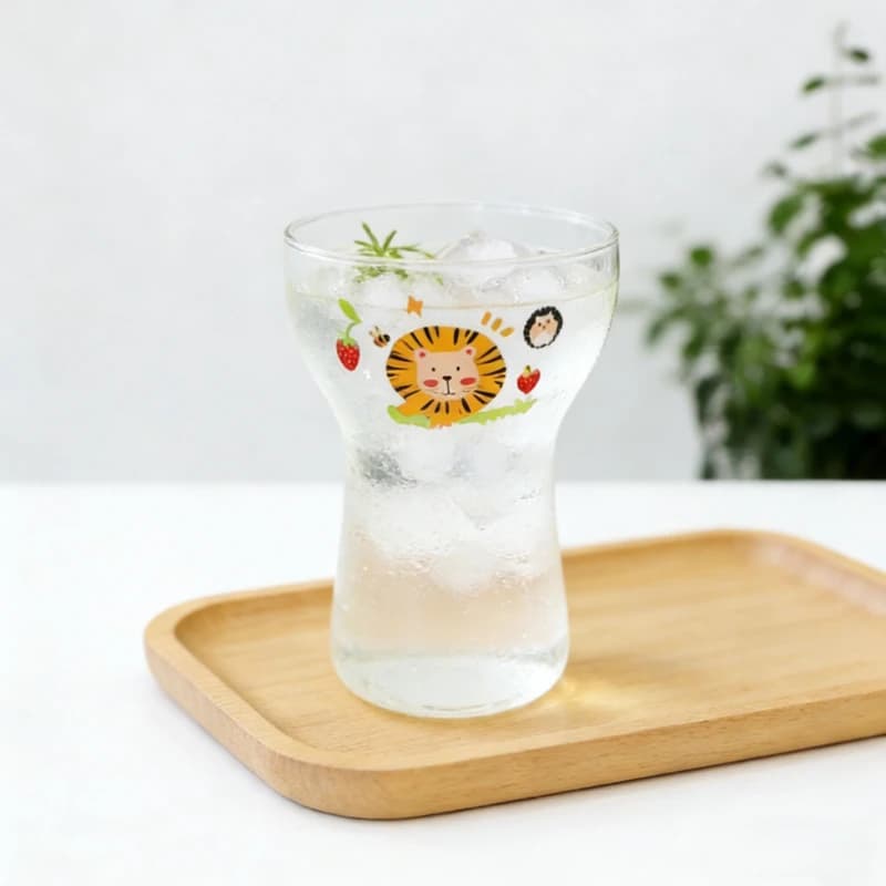 Tazza in Vetro con Simpatici Animali Cartoon per Latte, Succo, Bevande Fredde, Birra, Stoviglie Carine per Casa, Tazza Creativa per Acqua per Donne