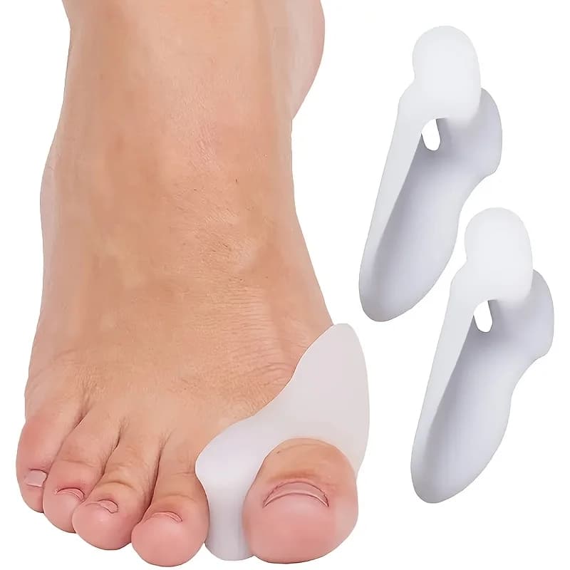 1 paio di coprisedili in silicone per le dita dei piedi, comodo separatore/protettore per il dito grande del piede, unisex