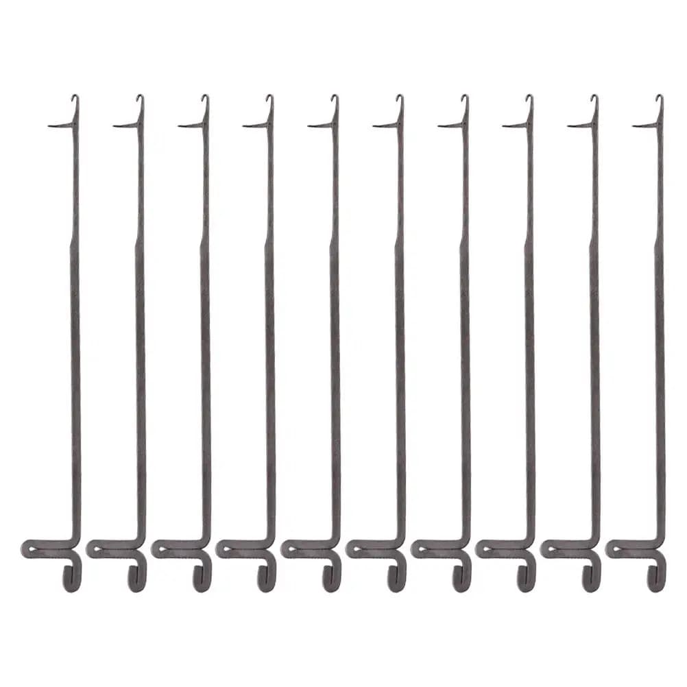 10Pcs Latch Crochet Needle Set Metal Crochet Hooks Kit Ergonomic Grip Reduces Fatigue Yarn Beading Quilting Clothing Stitch Tool