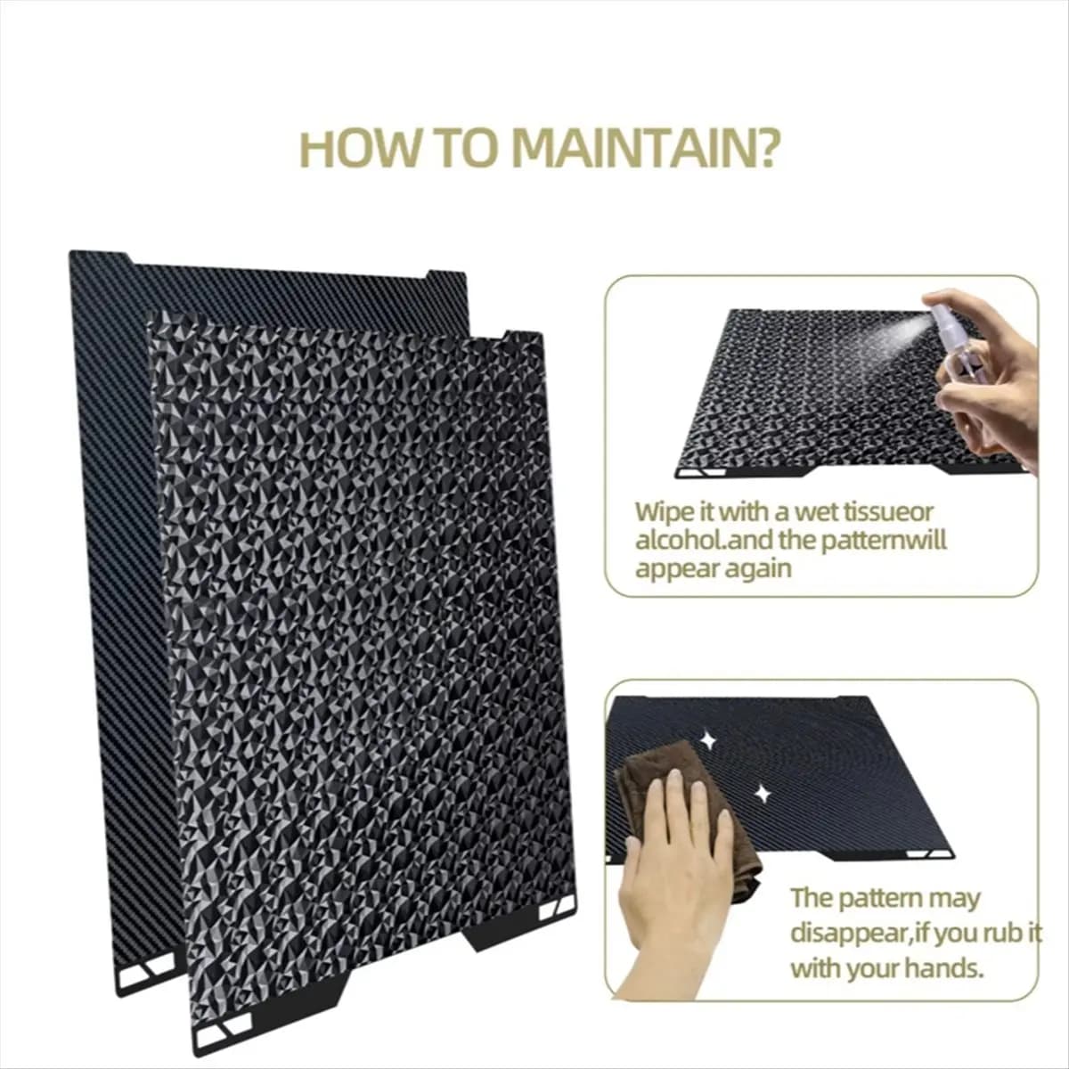 (B63C) Piastra di stampa H2D per Bambu Lab, doppia faccia liscia in PEI/PEO, lamiera in acciaio armonico, ricambi H2D, piano riscaldato per stampante 3D