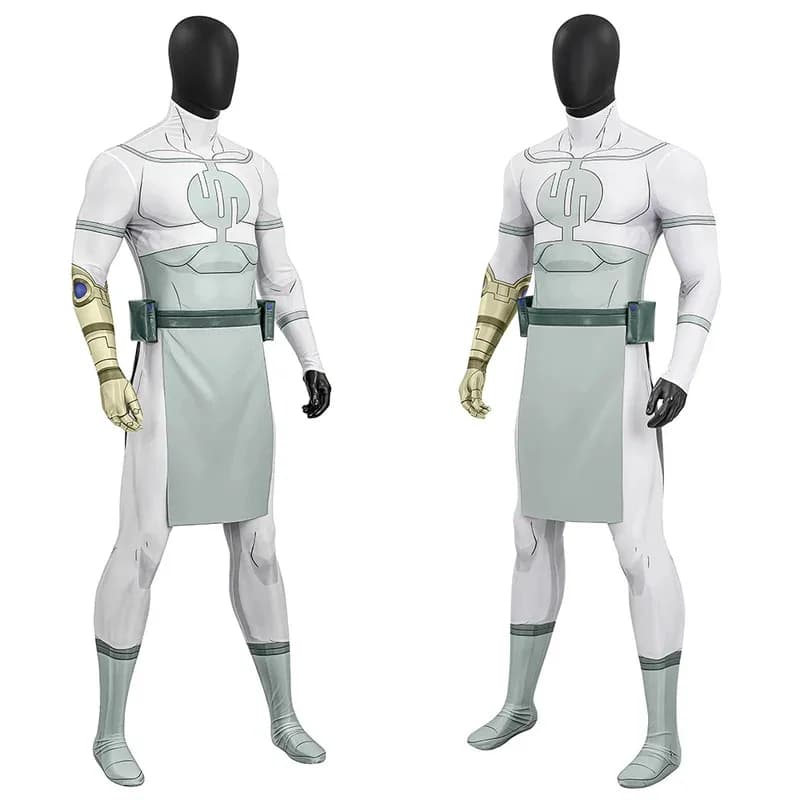 Bianco Invincibile Cosplay Thragg Costume 3d Stampato Elastico Tuta Cintura Outfit Set Completo Halloween Uomo Battle Suit Custom Made dt