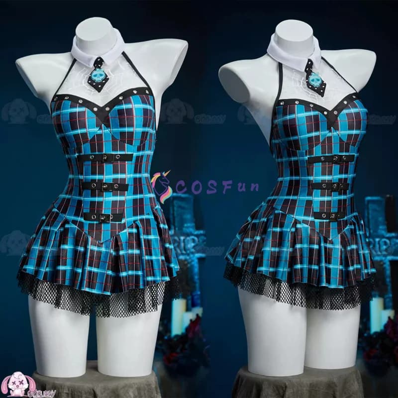 Costume Cosplay di Frankie Stein della Serie Monster School, Costume Sexy da Bagno, Tuta Intera per Feste di Halloween, COSFun