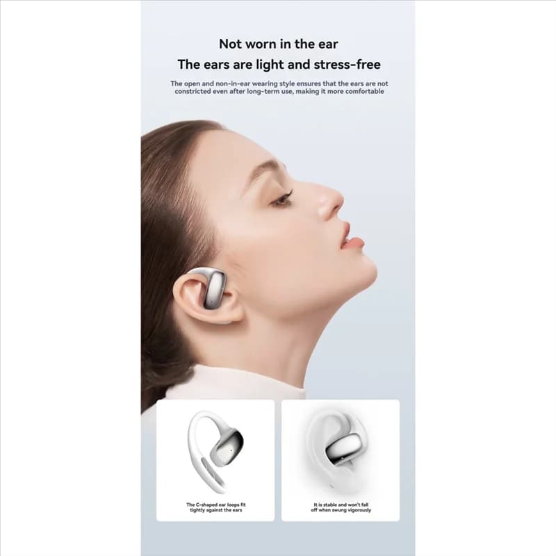 Excellent-AI Open-Ear Sport OWS Wireless Bluetooth Headphones 360 ° HIFI headphones with ear hook support call noise reduction