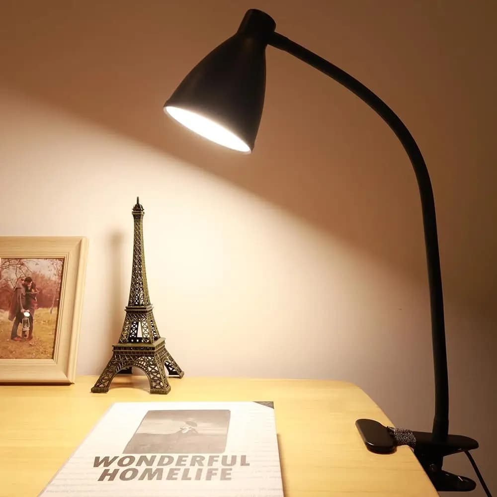 Lampada da scrivania a LED Lampada da lettura 3 modalità colore 10 Dimmer di luminosità Lampada da tavolo Cura degli occhi per Home Office 360 Collo di cigno flessibile