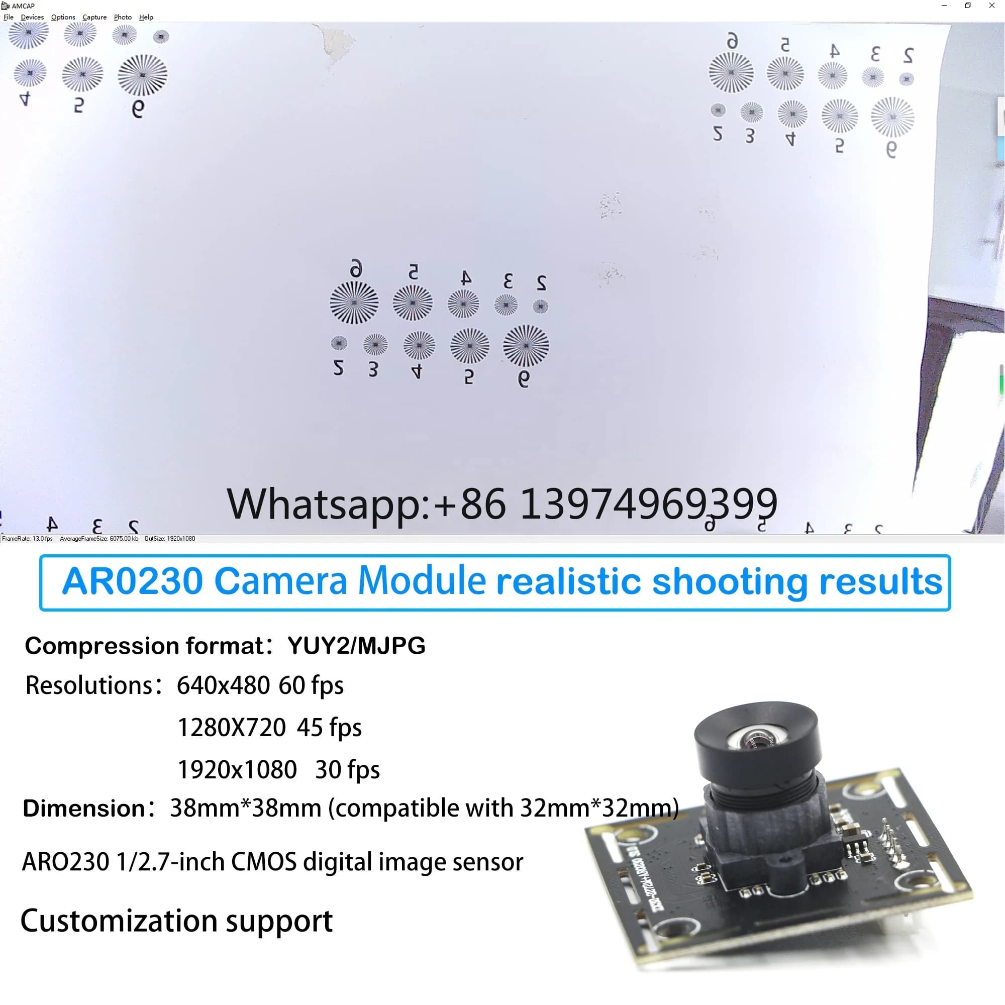 HZ OEM AR0230 CMOS 2MP HD 100D Wide Angle Lens WDR MINI ATM Vending Machine Kiosk USB 2.0 Industrial fisheye Camera Module 1080P