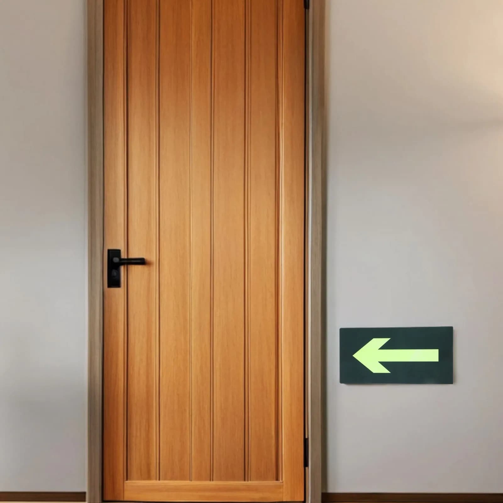 8 Pezzi Adesivi Impermeabili Luminosi al Buio con Frecce di Direzione, Segnaletica di Sicurezza Autoadesiva per Evacuazione per Centri Commerciali, Supermercati e Luoghi Pubblici
