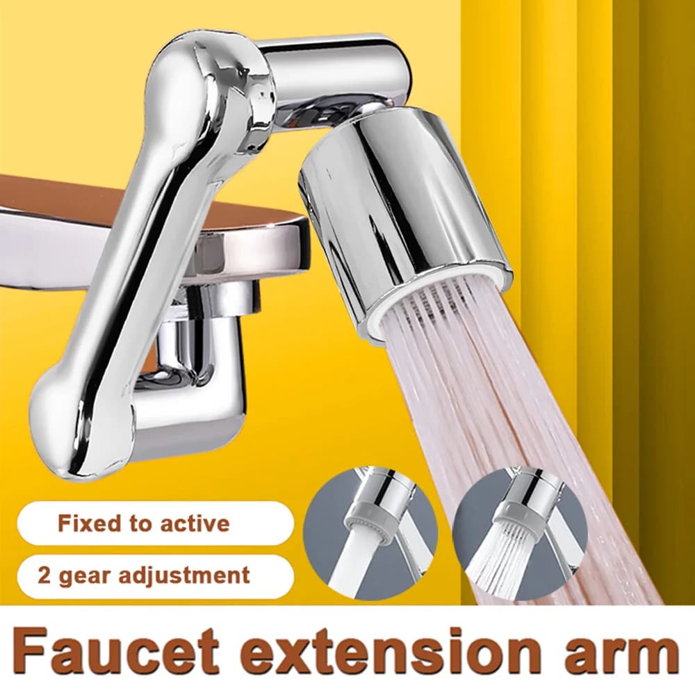 Universale 1080 ° Braccio robotico girevole Prolunga girevole Aeratore per rubinetto Lavello da cucina Prolunga per rubinetto Miscelatore Ugello Modalità flusso d'acqua