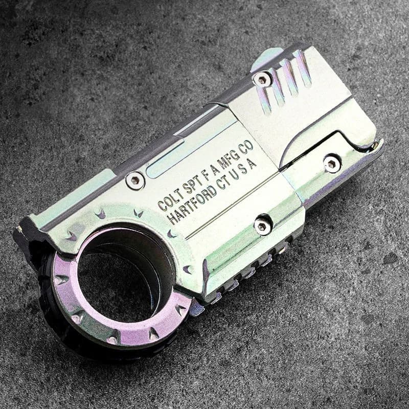 Kock Edc Metal Fidget Spinner 2 In 1 Push Slider Stress Relief Toy Portable Adult Handheld Edc Gear For Anxiety Relief