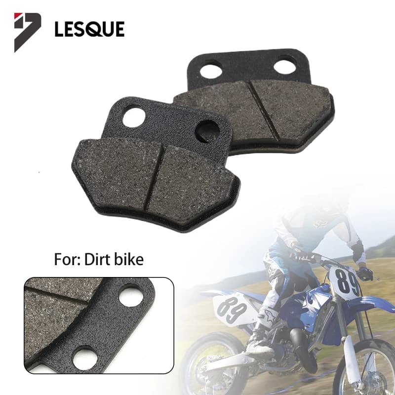 LESQUE Pit Dirt Bike Set pastiglie freno anteriori e posteriori per 50-150cc bicicletta elettrica cinese E-scooter ciclomotore ATV parti di motocross