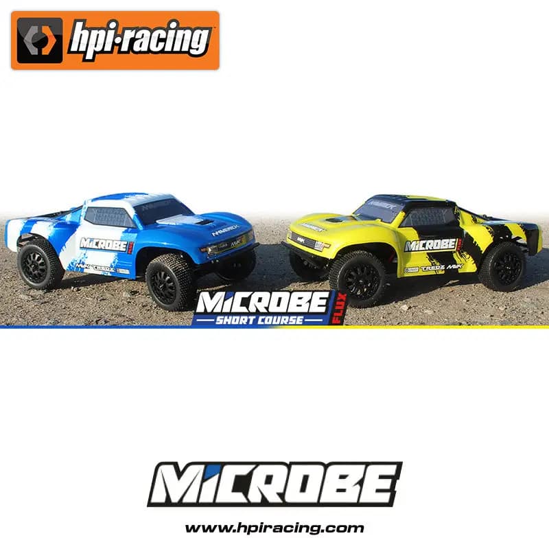 HPI Maverick 1:24 MICROBE SC Flux, Auto RC Elettrica Brushless 2WD, Veicolo Off-Road, Auto da Drift RTR, Giocattolo per Ragazzi