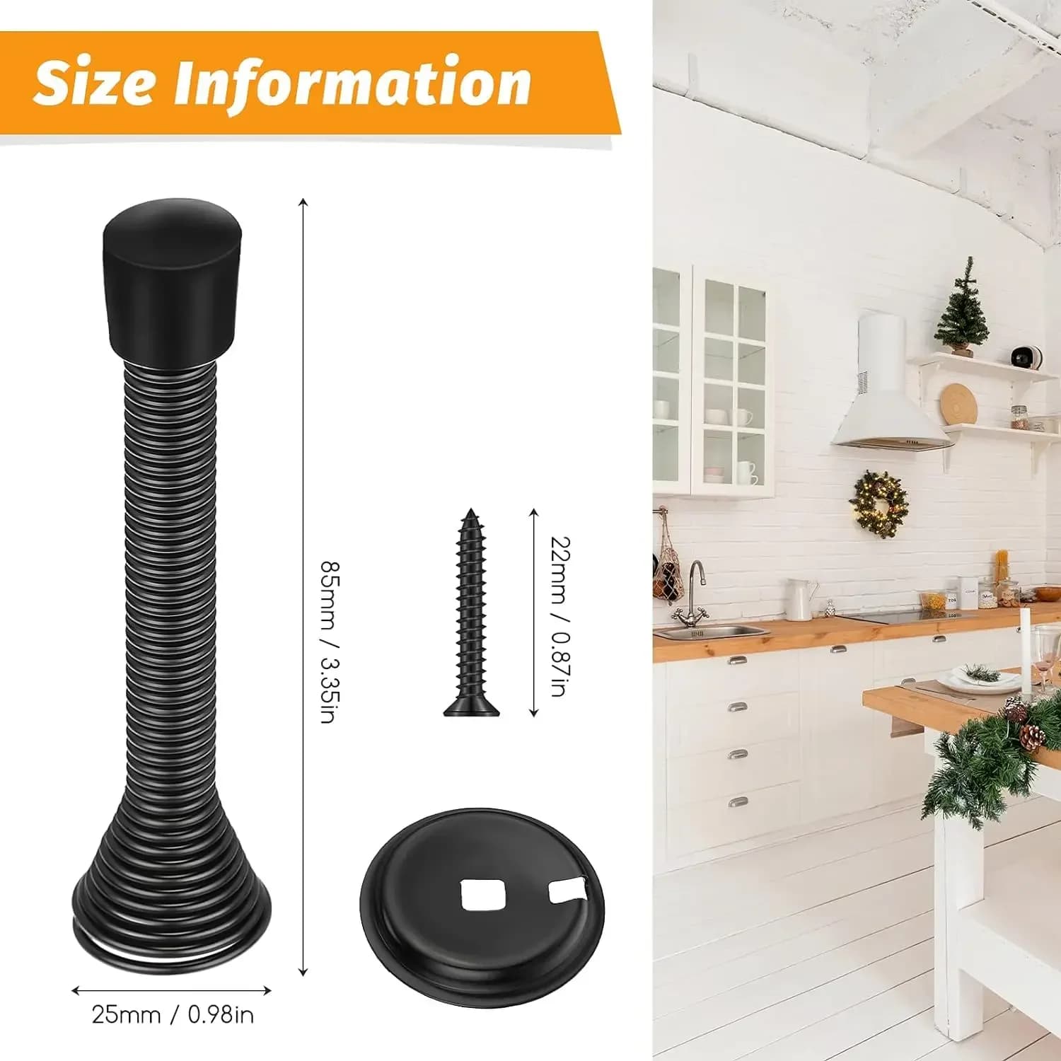 4/6/10Pcs Noise Canceling Spring Stopper Door Stop Wall Decor Wall Protect Household Anti-Collision Shockproof Knob Pad