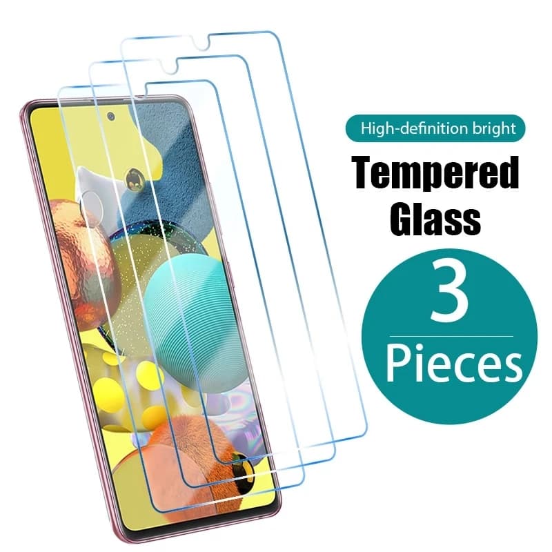 3PCS Vetro di Protezione Per Samsung Galaxy A01 A11 A21 A31 A41 A51 A71 Vetro Temperato Samsung M01 M11 M21 M31 M51 Protezione Dello Schermo