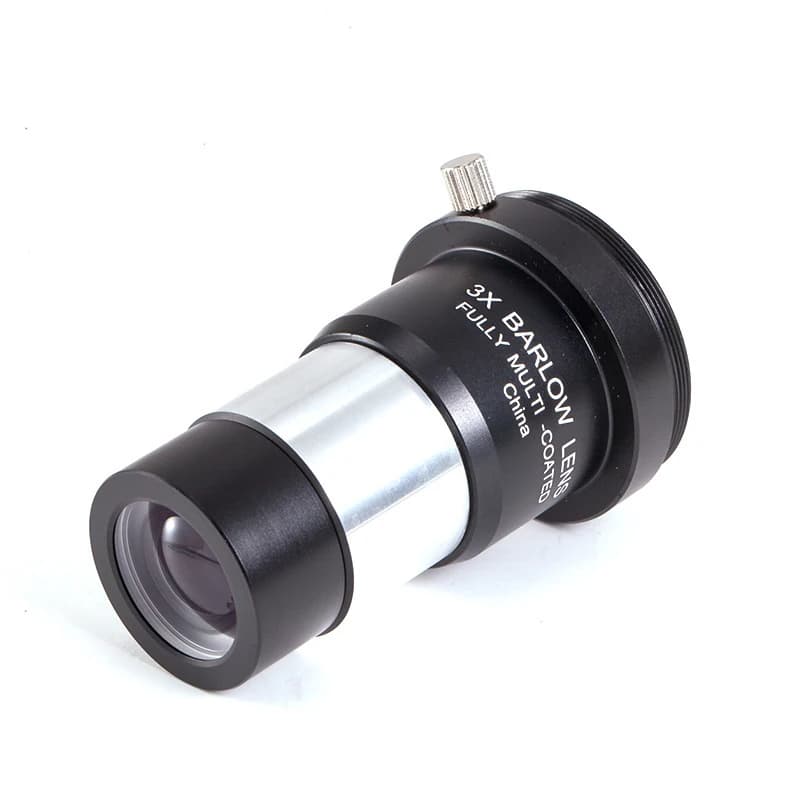 Accessori per telescopi specchio di ingrandimento per lenti Barlow 3X 1.25 pollici/31.7mm con obiettivo ottico con filettatura M42 + Full Metal