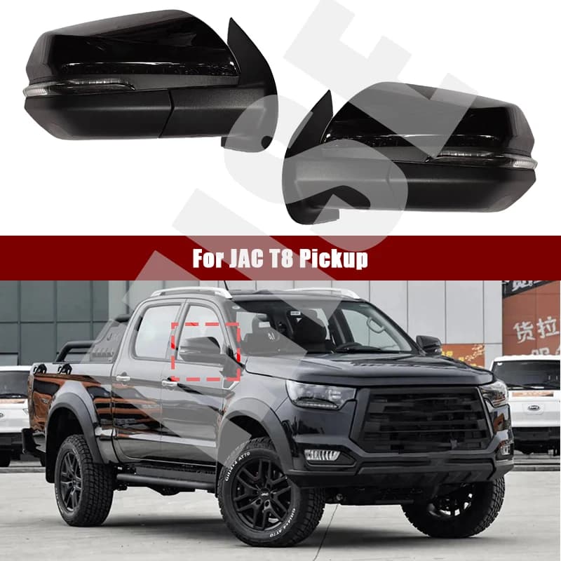 Muslimfor JAC T8 Pickup Car Side Door specchietto retrovisore assemblaggio Auto LED indicatori di direzione specchio esterno Assy senza fotocamera